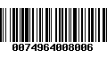 Código de Barras 0074964008006