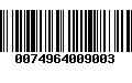 Código de Barras 0074964009003