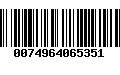 Código de Barras 0074964065351
