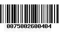 Código de Barras 0075002600404