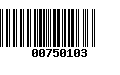 Código de Barras 00750103