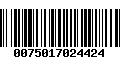 Código de Barras 0075017024424