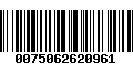 Código de Barras 0075062620961