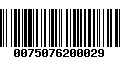 Código de Barras 0075076200029