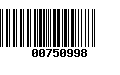 Código de Barras 00750998