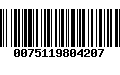 Código de Barras 0075119804207