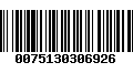 Código de Barras 0075130306926