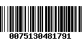 Código de Barras 0075130481791