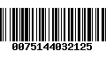 Código de Barras 0075144032125