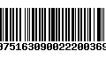 Código de Barras 00751630900222003697