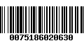 Código de Barras 0075186020630