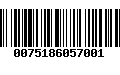 Código de Barras 0075186057001