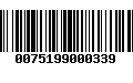 Código de Barras 0075199000339