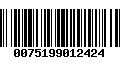 Código de Barras 0075199012424