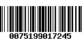 Código de Barras 0075199017245