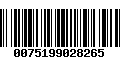 Código de Barras 0075199028265