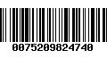 Código de Barras 0075209824740