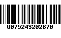 Código de Barras 0075243202870