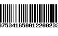 Código de Barras 00753416500122002330