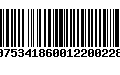 Código de Barras 00753418600122002281