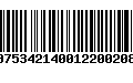 Código de Barras 00753421400122002083