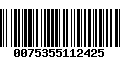 Código de Barras 0075355112425