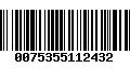 Código de Barras 0075355112432