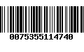 Código de Barras 0075355114740