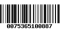 Código de Barras 0075365100887