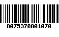 Código de Barras 0075370001070