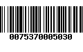 Código de Barras 0075370005030