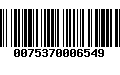 Código de Barras 0075370006549