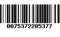Código de Barras 0075372205377