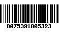 Código de Barras 0075391005323