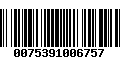 Código de Barras 0075391006757