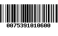 Código de Barras 0075391010600