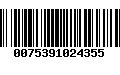 Código de Barras 0075391024355