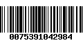 Código de Barras 0075391042984