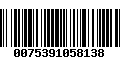 Código de Barras 0075391058138