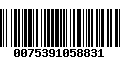 Código de Barras 0075391058831