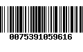 Código de Barras 0075391059616