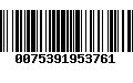 Código de Barras 0075391953761