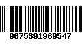 Código de Barras 0075391960547