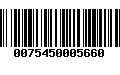 Código de Barras 0075450005660