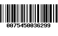 Código de Barras 0075450036299