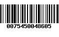 Código de Barras 0075450048605