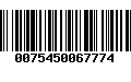 Código de Barras 0075450067774