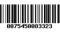 Código de Barras 0075450083323