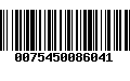 Código de Barras 0075450086041