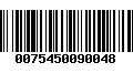 Código de Barras 0075450090048